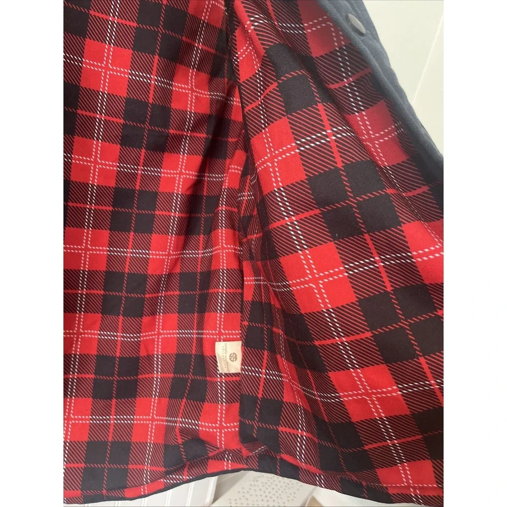 Simply‎ Southern Vest Mens XL Black Red Plaid Sleeveless Preppy Outdoors Casual